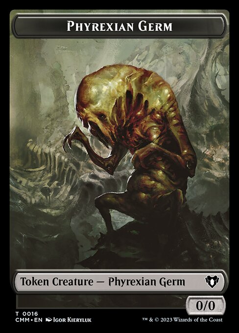 Human Soldier // Phyrexian Germ Double-Sided Token [Commander Masters Tokens] | A1Comics