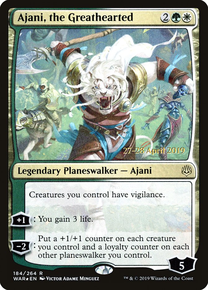 Ajani, the Greathearted [War of the Spark Prerelease Promos] | A1Comics