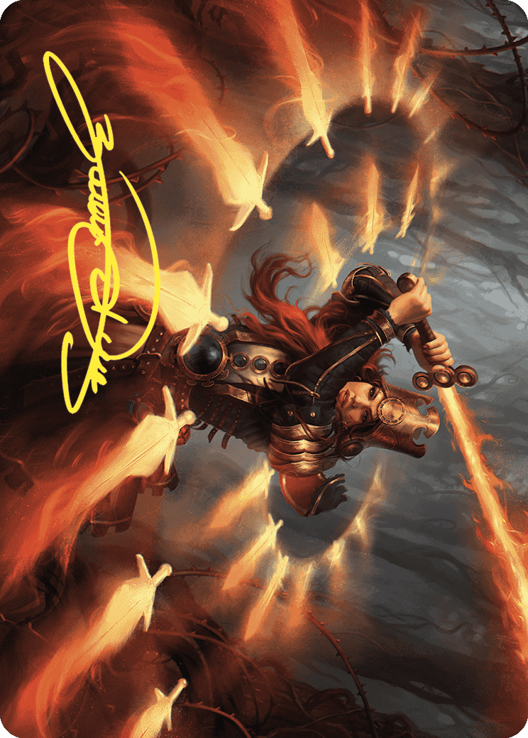 Heartflame Duelist Art Card (Gold-Stamped Signature) [Wilds of Eldraine Art Series] | A1Comics