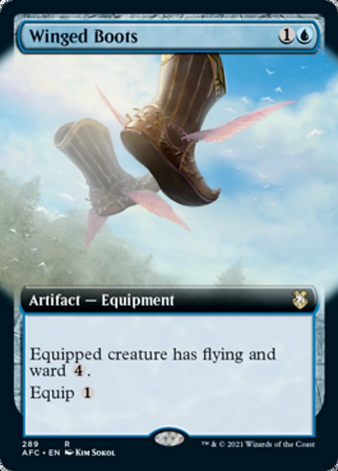 Winged Boots (Extended Art) [Dungeons & Dragons: Adventures in the Forgotten Realms Commander] | A1Comics