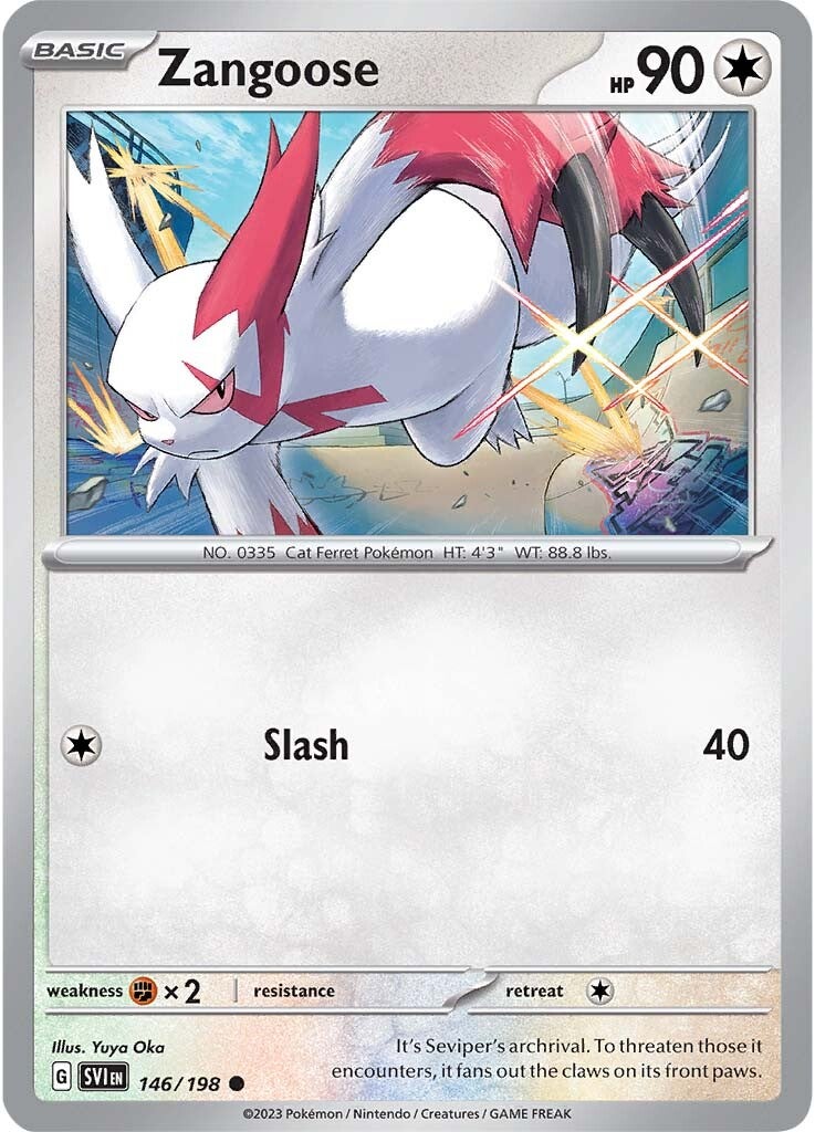 Zangoose (146/198) [Scarlet & Violet: Base Set] | A1Comics