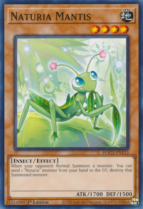 Naturia Mantis [HAC1-EN113] Common | A1Comics