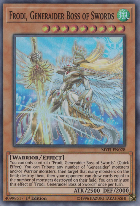 Frodi, Generaider Boss of Swords [MYFI-EN028] Super Rare | A1Comics