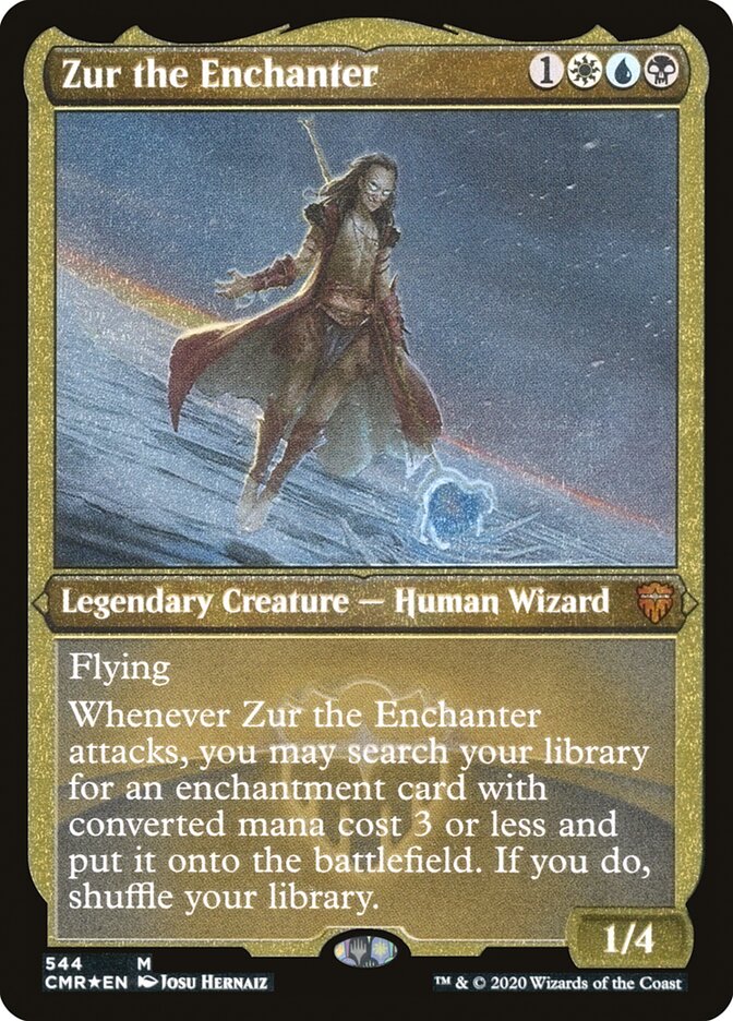 Zur the Enchanter (Etched) [Commander Legends] | A1Comics