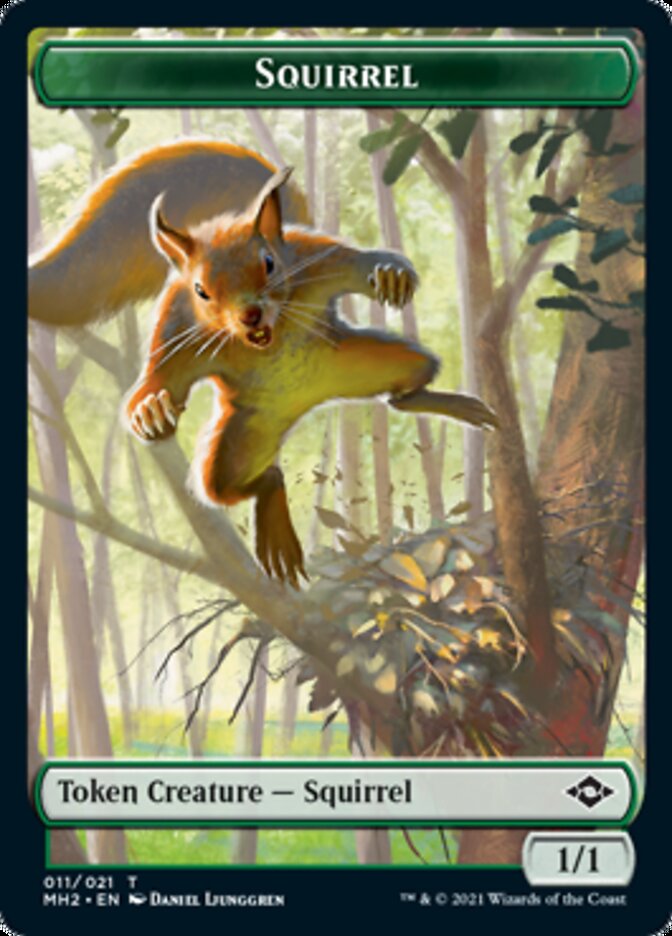 Squirrel // Timeless Witness Double-Sided Token [Modern Horizons 2 Tokens] | A1Comics