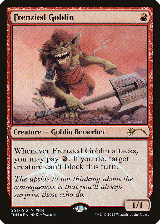 Frenzied Goblin [Friday Night Magic 2015] | A1Comics