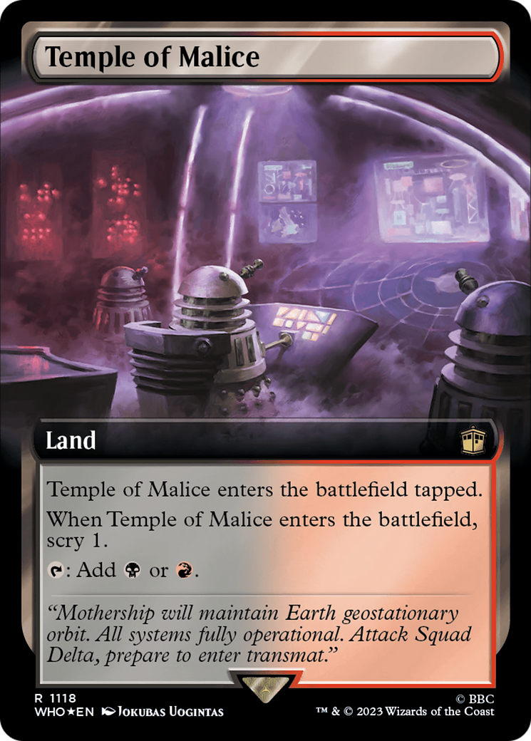 Temple of Malice (Extended Art) (Surge Foil) [Doctor Who] | A1Comics