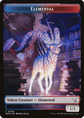 Elemental (09) // Dinosaur Double-Sided Token [March of the Machine Tokens] | A1Comics