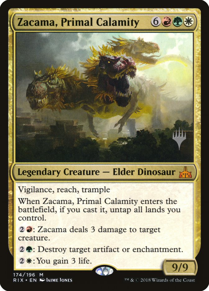 Zacama, Primal Calamity (Promo Pack) [Rivals of Ixalan Promos] | A1Comics