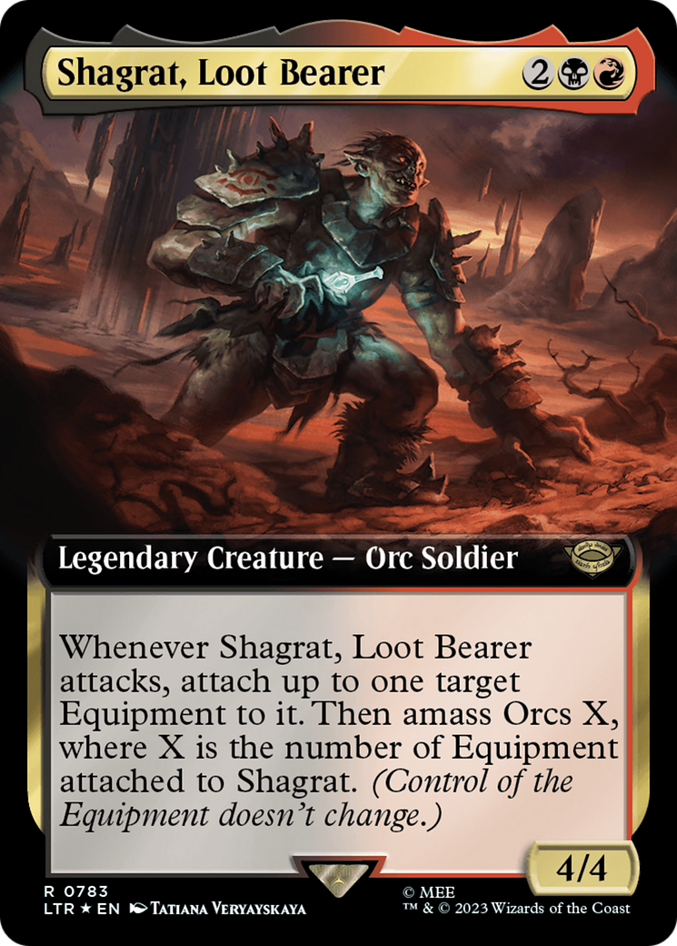 Shagrat, Loot Bearer (Extended Art) (Surge Foil) [The Lord of the Rings: Tales of Middle-Earth] | A1Comics