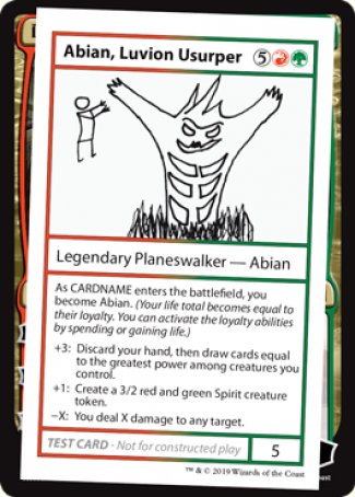 Abian, Luvion Usurper (2021 Edition) [Mystery Booster Playtest Cards] | A1Comics