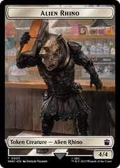 Alien Rhino // Cyberman Double-Sided Token [Doctor Who Tokens] | A1Comics