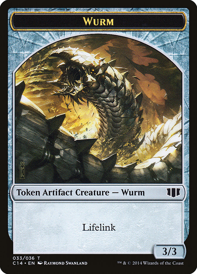 Wurm (033/036) // Goat Double-Sided Token [Commander 2014 Tokens] | A1Comics