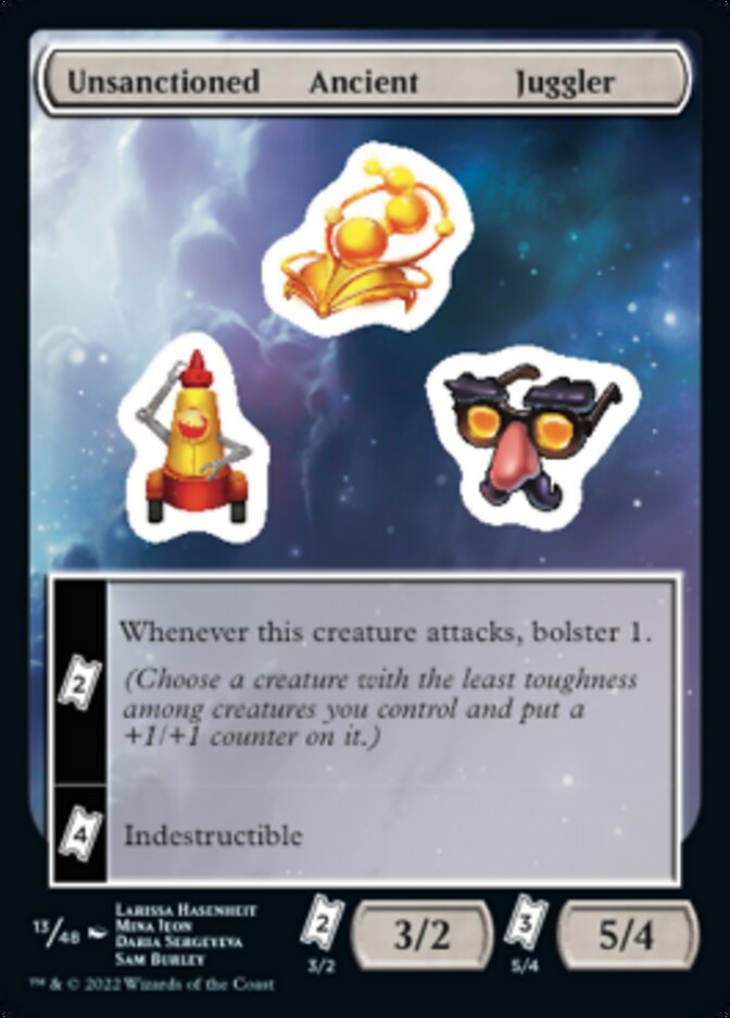 Unsanctioned Ancient Juggler [Unfinity Stickers] | A1Comics