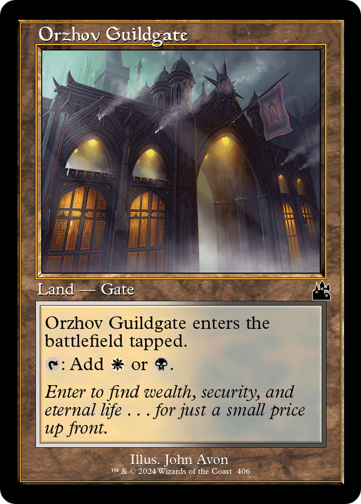 Orzhov Guildgate (Retro Frame) [Ravnica Remastered] | A1Comics