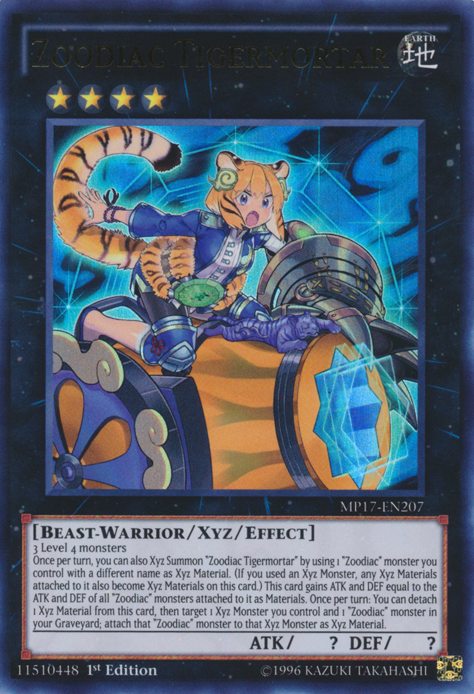 Zoodiac Tigermortar [MP17-EN207] Ultra Rare | A1Comics