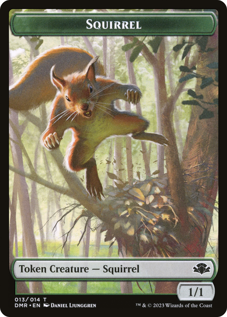 Squirrel Token [Dominaria Remastered Tokens] | A1Comics