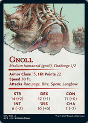 Gnoll Art Card (Gold-Stamped Signature) [Dungeons & Dragons: Adventures in the Forgotten Realms Art Series] | A1Comics