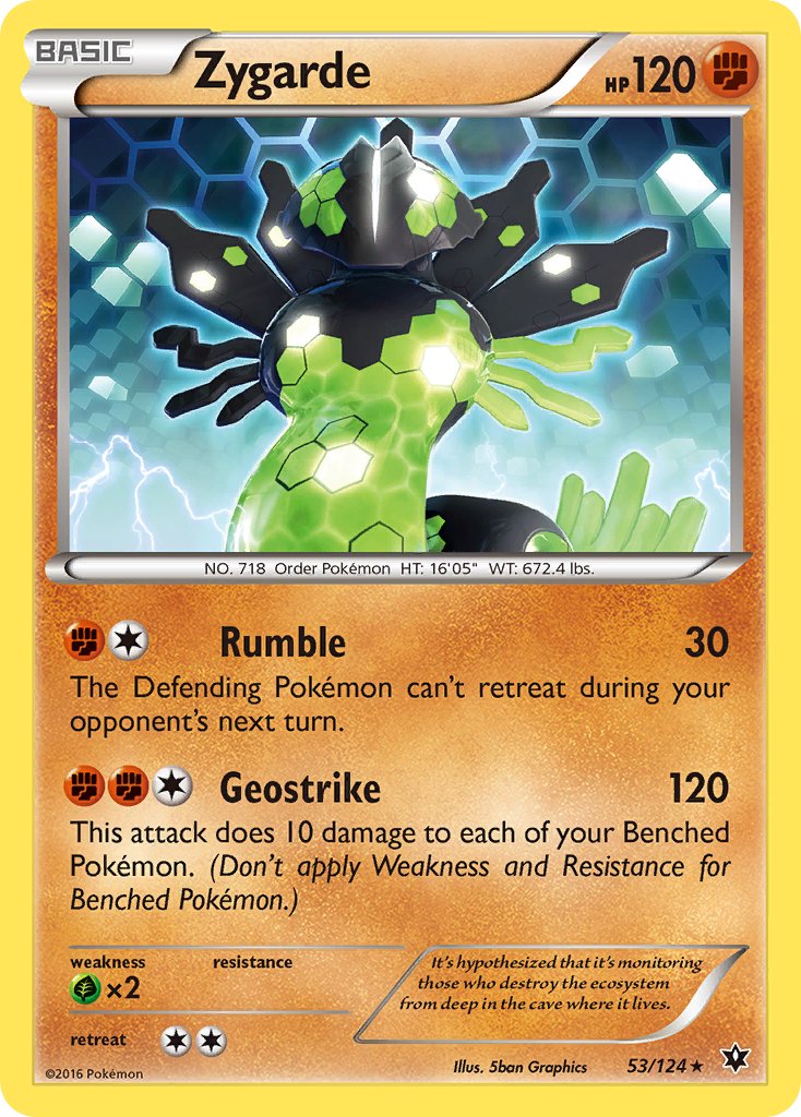 Zygarde (53/124) (Theme Deck Exclusive) [XY: Fates Collide] | A1Comics