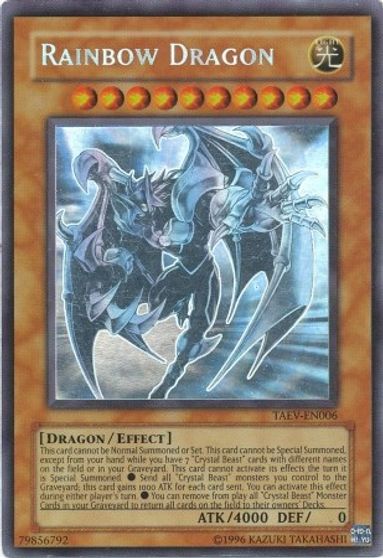 Rainbow Dragon (Chaos Neos Misprint) [TAEV-EN006] Ghost Rare | A1Comics