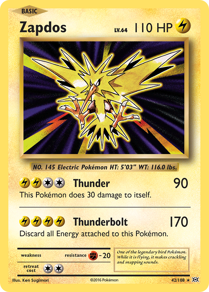 Zapdos (42/108) [XY: Evolutions] | A1Comics