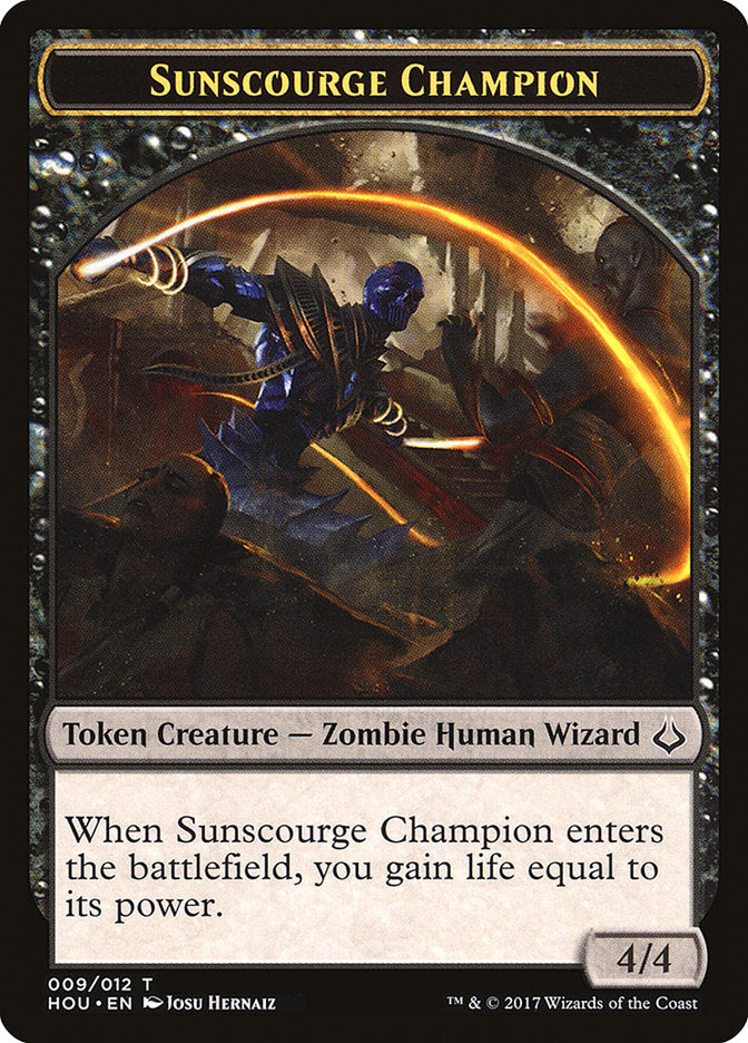 Sunscourge Champion Token [Hour of Devastation Tokens] | A1Comics