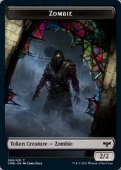 Zombie (008) // Spirit Cleric Double-Sided Token [Innistrad: Crimson Vow Tokens] | A1Comics