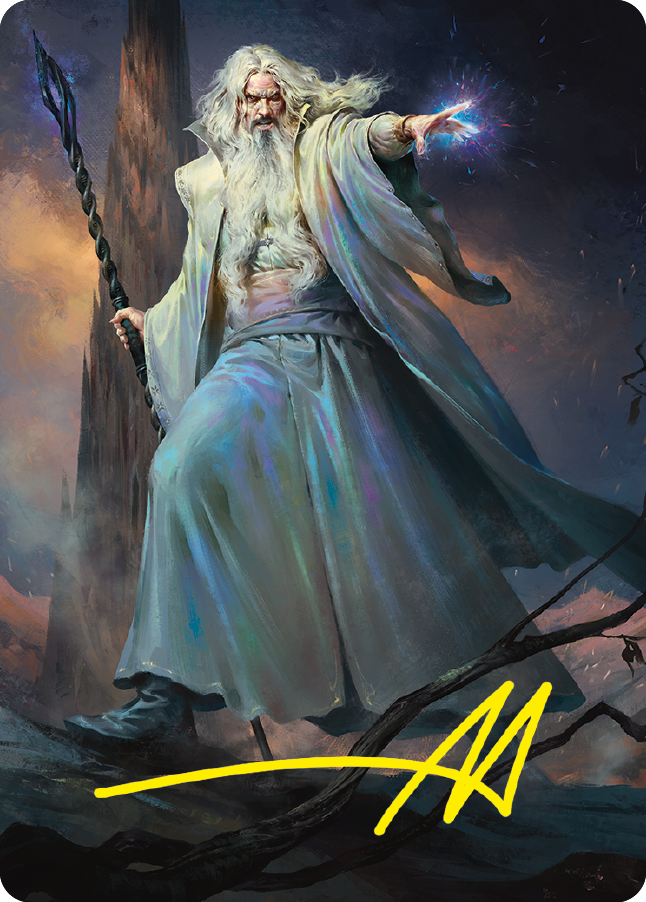 Saruman of Many Colors Art Card (Gold-Stamped Signature) [The Lord of the Rings: Tales of Middle-earth Art Series] | A1Comics