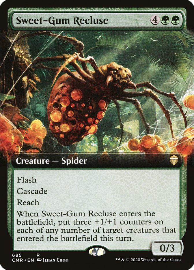 Sweet-Gum Recluse (Extended Art) [Commander Legends] | A1Comics