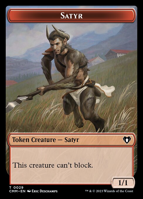 Eldrazi Scion // Satyr Double-Sided Token [Commander Masters Tokens] | A1Comics