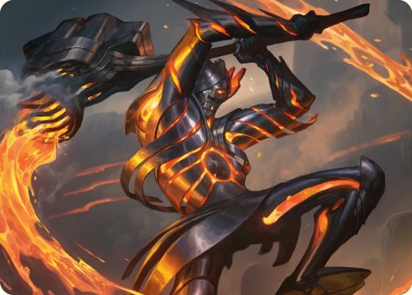 Forgehammer Centurion Art Card [Phyrexia: All Will Be One Art Series] | A1Comics