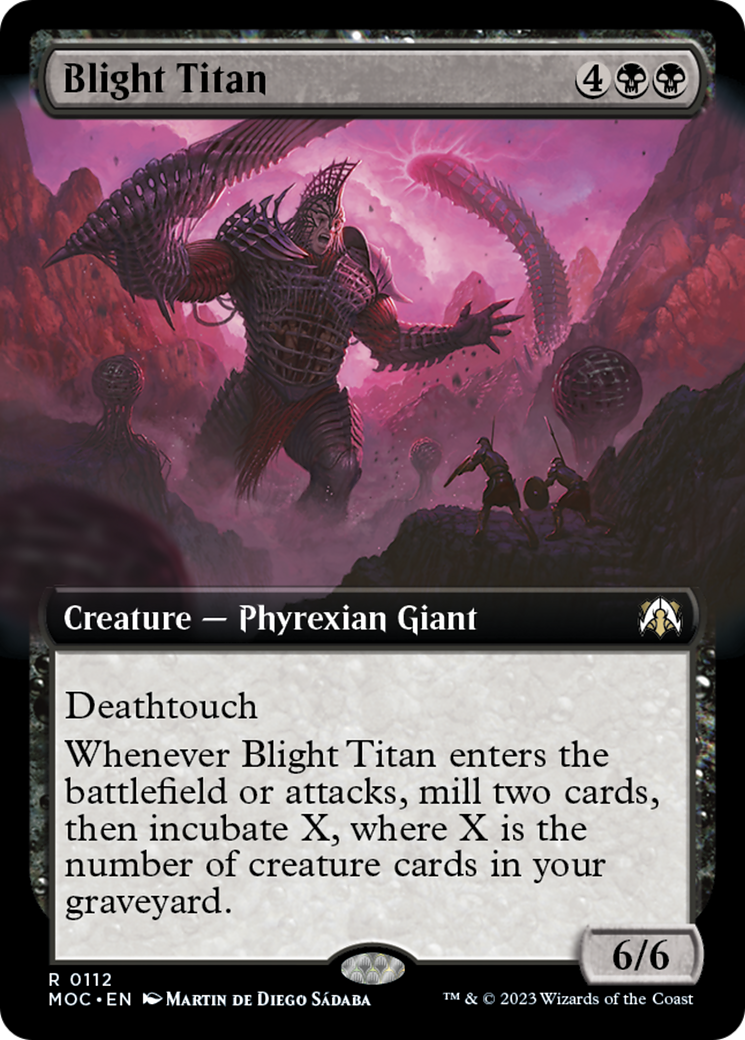 Blight Titan (Extended Art) [March of the Machine Commander] | A1Comics