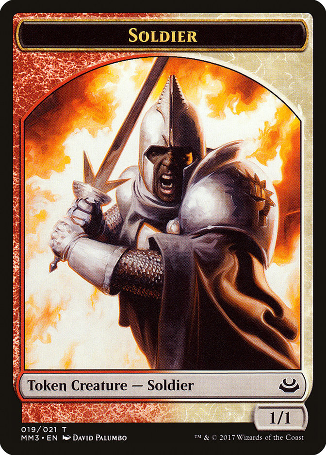 Soldier Token (019/021) [Modern Masters 2017 Tokens] | A1Comics