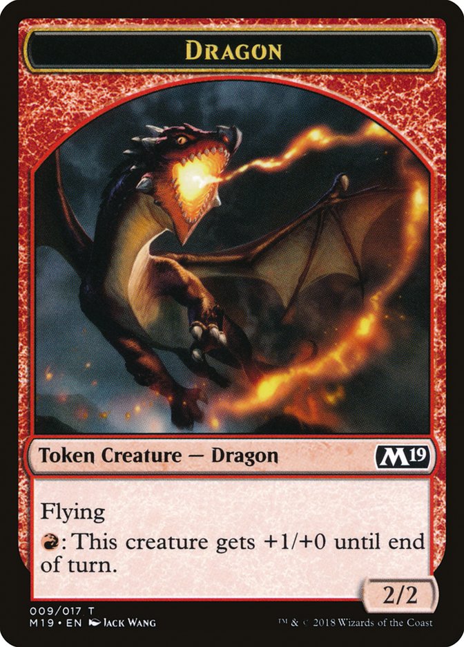 Dragon Token (009/017) [Core Set 2019 Tokens] | A1Comics