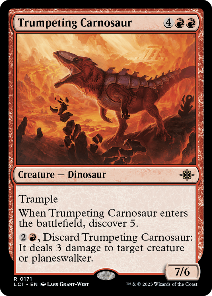 Trumpeting Carnosaur [The Lost Caverns of Ixalan] | A1Comics