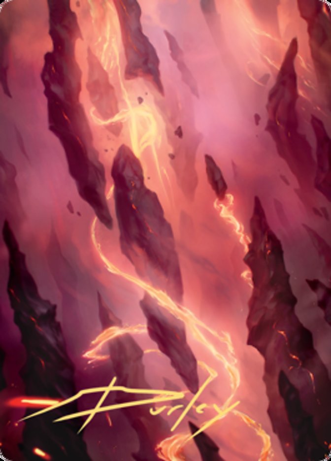 Mountain 1 Art Card (Gold-Stamped Signature) [Zendikar Rising Art Series] | A1Comics