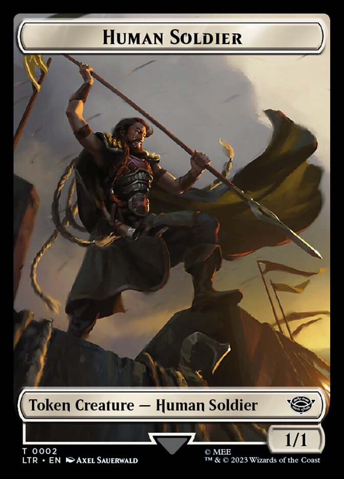 Human Soldier Token (02) [The Lord of the Rings: Tales of Middle-Earth Tokens] | A1Comics