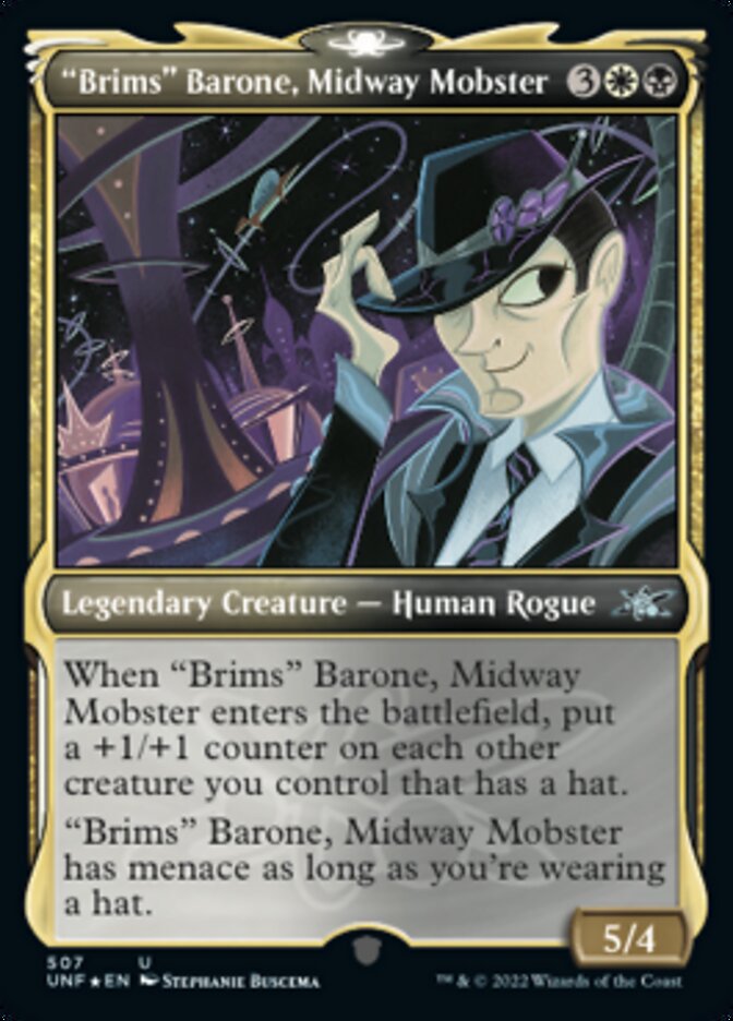 "Brims" Barone, Midway Mobster (Showcase) (Galaxy Foil) [Unfinity] | A1Comics