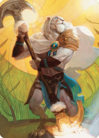 Ajani, Sleeper Agent Art Card [Dominaria United Art Series] | A1Comics