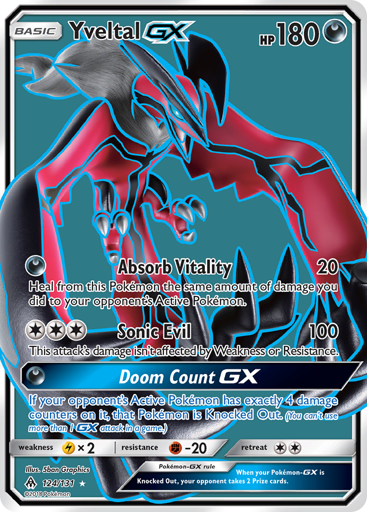 Yveltal GX (124/131) [Sun & Moon: Forbidden Light] | A1Comics