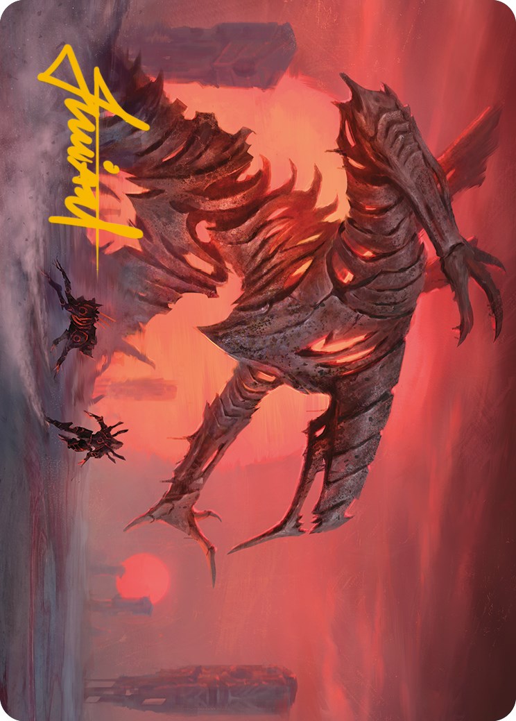 Red Sun's Zenith Art Card (Gold-Stamped Signature) [Phyrexia: All Will Be One Art Series] | A1Comics