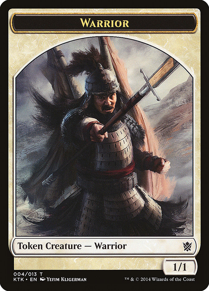 Warrior Token (004/013) [Khans of Tarkir Tokens] | A1Comics