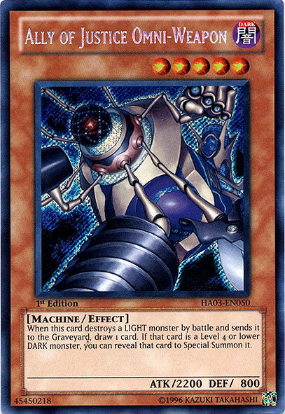 Ally of Justice Omni-Weapon [HA03-EN050] Secret Rare | A1Comics