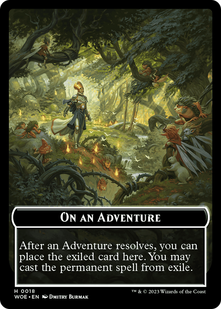 On an Adventure Emblem [Wilds of Eldraine Tokens] | A1Comics