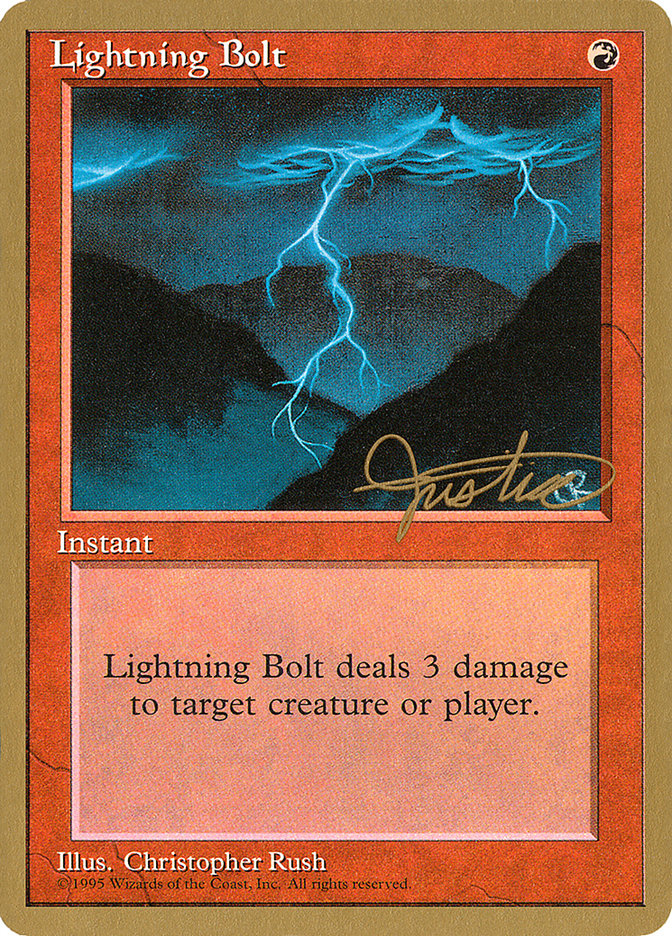 Lightning Bolt (Mark Justice) [Pro Tour Collector Set] | A1Comics