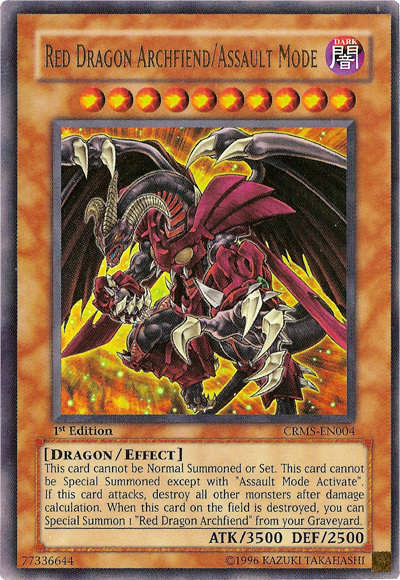 Red Dragon Archfiend/Assault Mode [CRMS-EN004] Ultra Rare | A1Comics