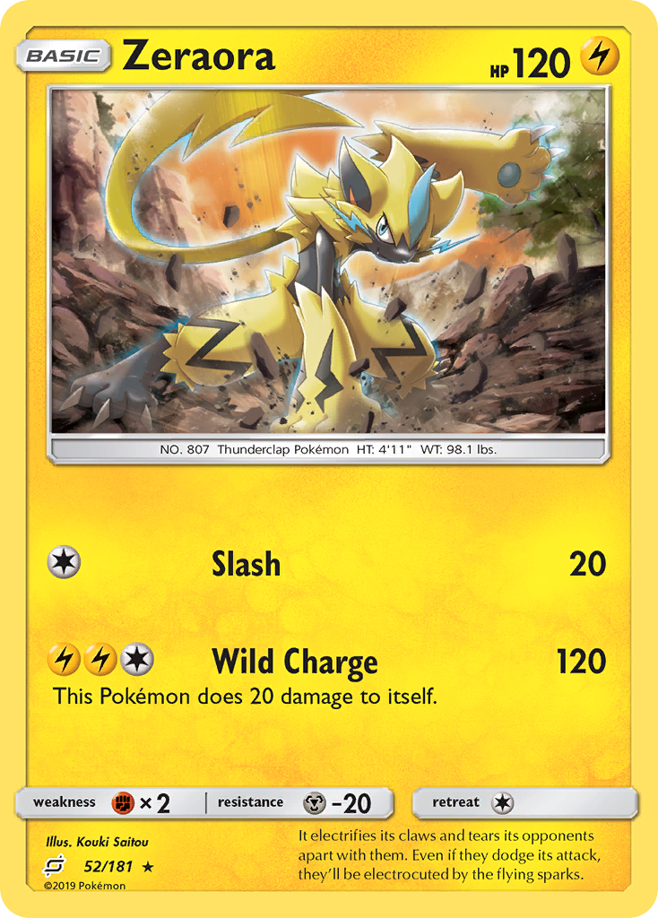 Zeraora (52/181) [Sun & Moon: Team Up] | A1Comics