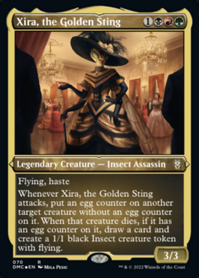 Xira, the Golden Sting (Foil Etched) [Dominaria United Commander] | A1Comics