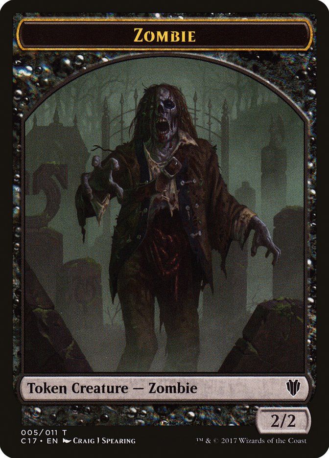 Zombie Token [Commander 2017 Tokens] | A1Comics