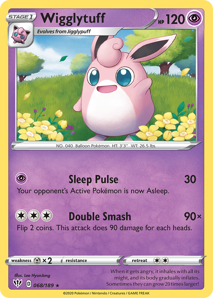 Wigglytuff (068/189) [Sword & Shield: Darkness Ablaze] | A1Comics